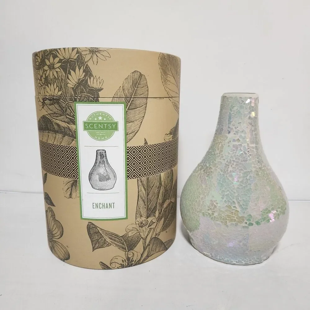 Scentsy ENCHANT Diffuser Shade - Crackled Glass-Like Effect - Shade Only